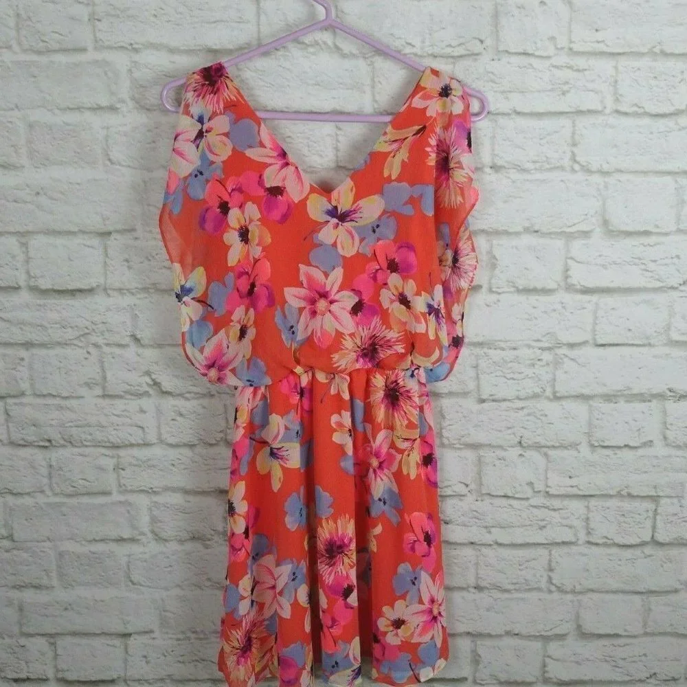 NWT Candie's Dress Floral Party Cocktail Prom S - Picture 4 of 13